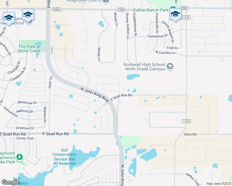 map of restaurants, bars, coffee shops, grocery stores, and more near 2010 Bailey Drive in Rockwall