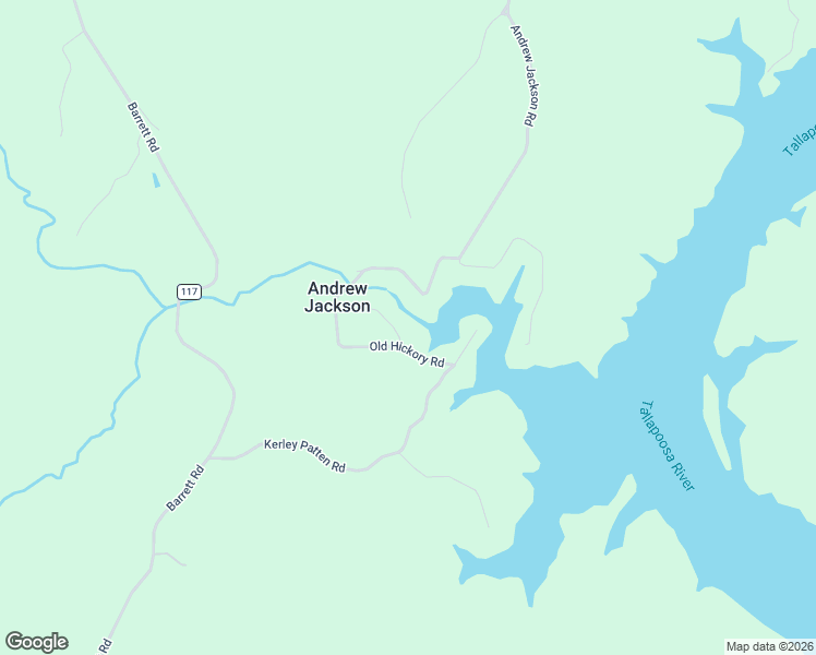 map of restaurants, bars, coffee shops, grocery stores, and more near 133 Old Hickory Road in Alexander City