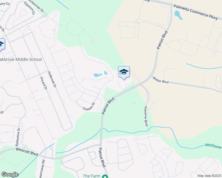 map of restaurants, bars, coffee shops, grocery stores, and more near 9691 Patriot Boulevard in Ladson