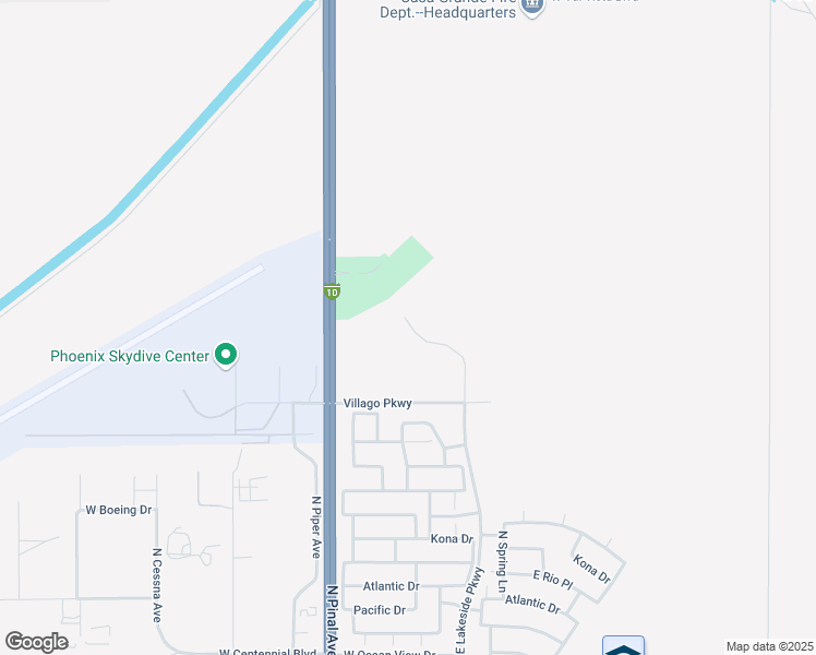 map of restaurants, bars, coffee shops, grocery stores, and more near 3400 North Pinal Avenue in Casa Grande