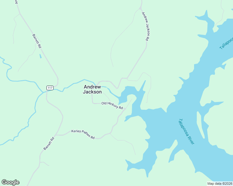 map of restaurants, bars, coffee shops, grocery stores, and more near 133 Old Hickory Road in Alexander City