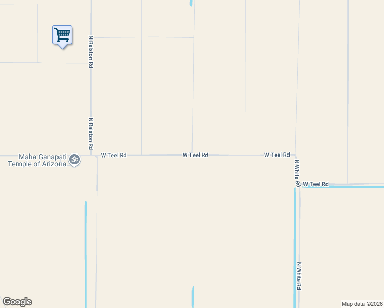 map of restaurants, bars, coffee shops, grocery stores, and more near North Brewer Road in Maricopa