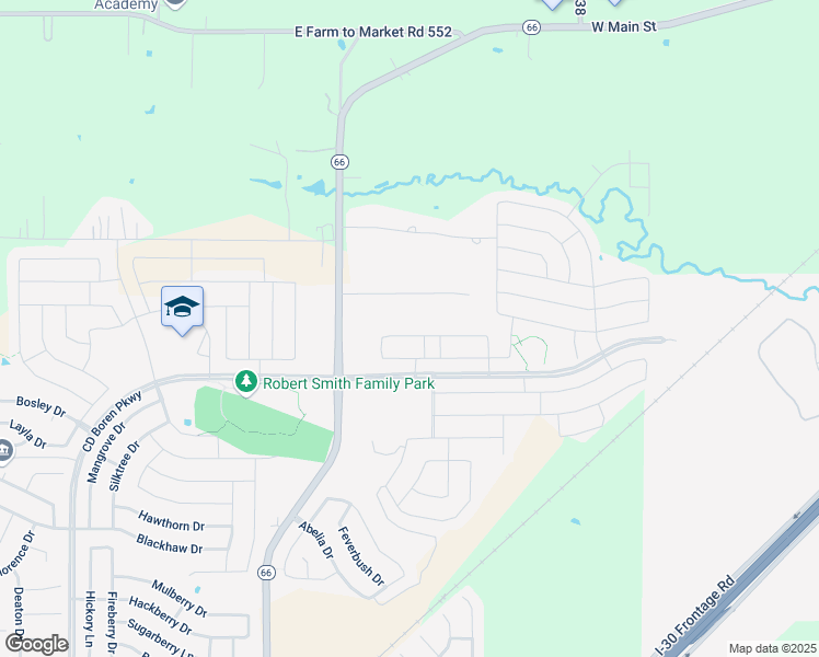 map of restaurants, bars, coffee shops, grocery stores, and more near 2262 Bryant Lane in Fate