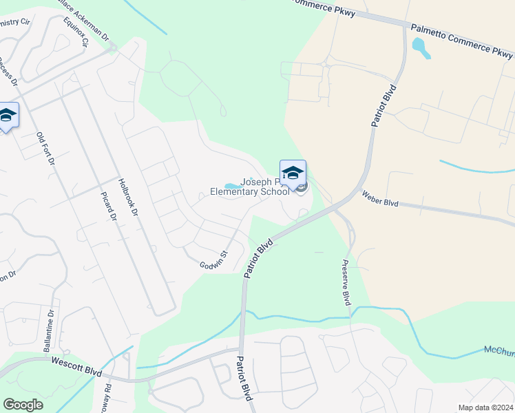 map of restaurants, bars, coffee shops, grocery stores, and more near 9691 Patriot Boulevard in Ladson