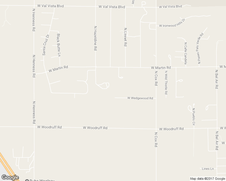 map of restaurants, bars, coffee shops, grocery stores, and more near 11770 West Wedgewood Road in Casa Grande