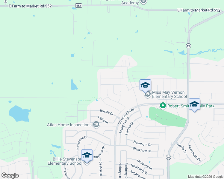 map of restaurants, bars, coffee shops, grocery stores, and more near 719 Fletcher Drive in Rockwall