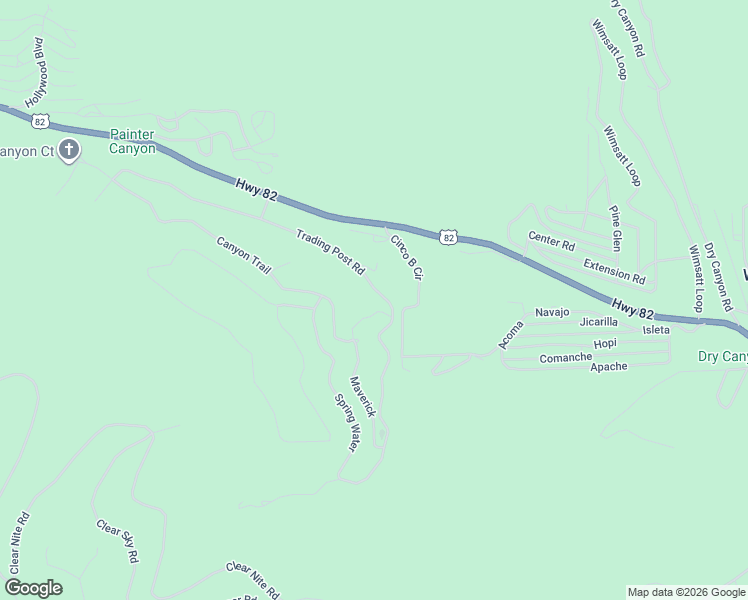 map of restaurants, bars, coffee shops, grocery stores, and more near 58 Maverick in Cloudcroft