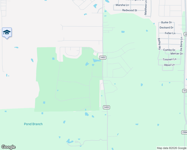 map of restaurants, bars, coffee shops, grocery stores, and more near 2324 Llano Drive in Royse City