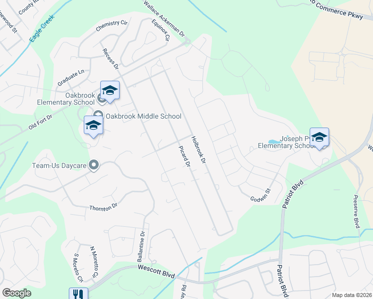 map of restaurants, bars, coffee shops, grocery stores, and more near 224 Holbrook Drive in Ladson