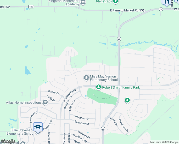 map of restaurants, bars, coffee shops, grocery stores, and more near 367 Meredith Drive in Rockwall