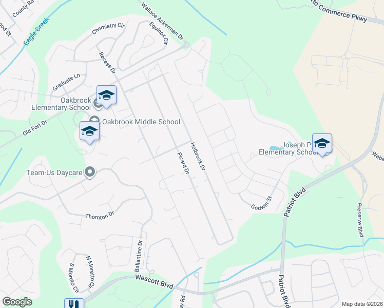 map of restaurants, bars, coffee shops, grocery stores, and more near 224 Holbrook Drive in Ladson