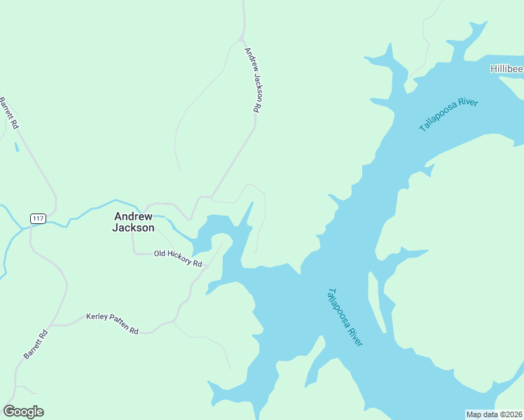 map of restaurants, bars, coffee shops, grocery stores, and more near 463-699 Andrew Jackson Road in Alexander City