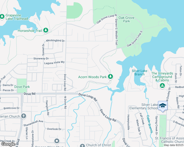 map of restaurants, bars, coffee shops, grocery stores, and more near 1814 Limerick Lane in Grapevine