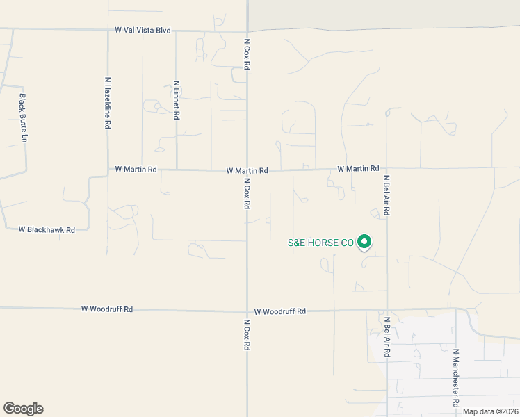map of restaurants, bars, coffee shops, grocery stores, and more near 8590 North Wild Thistle Road in Casa Grande