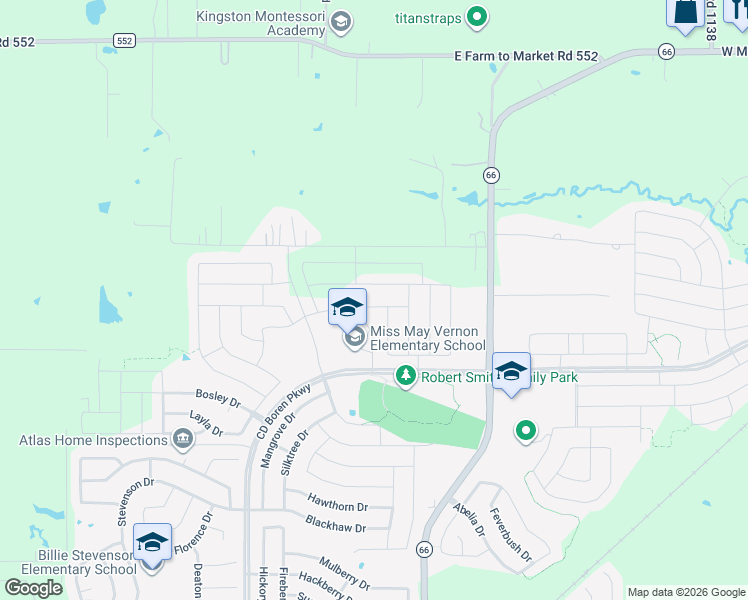 map of restaurants, bars, coffee shops, grocery stores, and more near 367 Meredith Drive in Rockwall