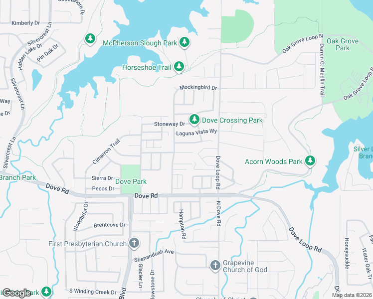 map of restaurants, bars, coffee shops, grocery stores, and more near 1806 Hunters Ridge Drive in Grapevine