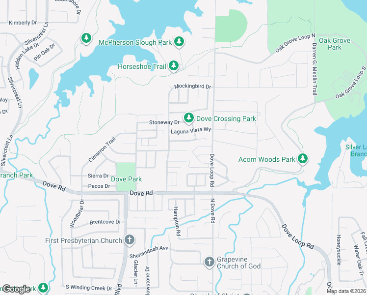 map of restaurants, bars, coffee shops, grocery stores, and more near 1806 Hunters Ridge Drive in Grapevine