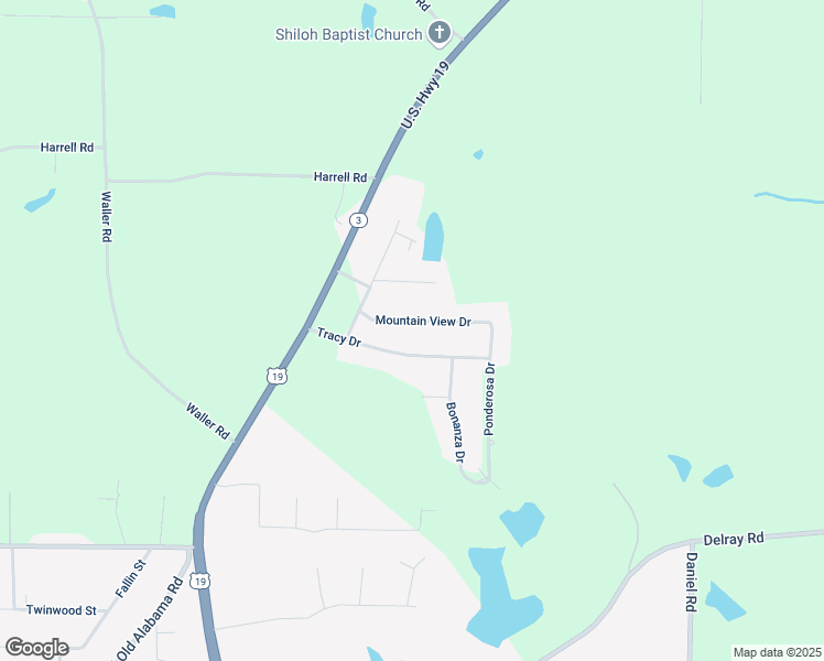 map of restaurants, bars, coffee shops, grocery stores, and more near 675 Mountain View Drive in Thomaston