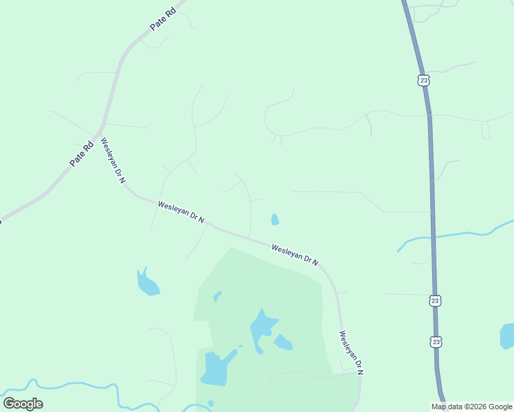 map of restaurants, bars, coffee shops, grocery stores, and more near 39 Colebrook Drive in Macon
