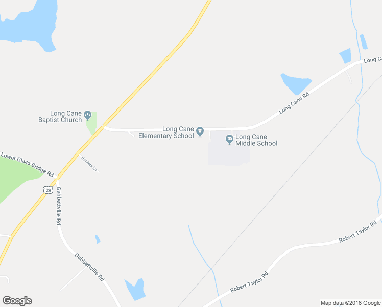 map of restaurants, bars, coffee shops, grocery stores, and more near 238 Long Cane Road in LaGrange