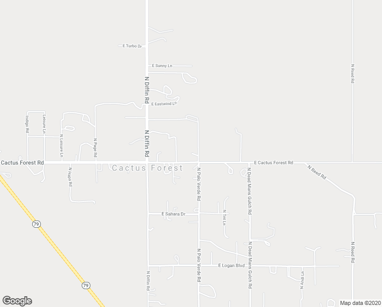 map of restaurants, bars, coffee shops, grocery stores, and more near 8848 North Palo Verde Road in Florence