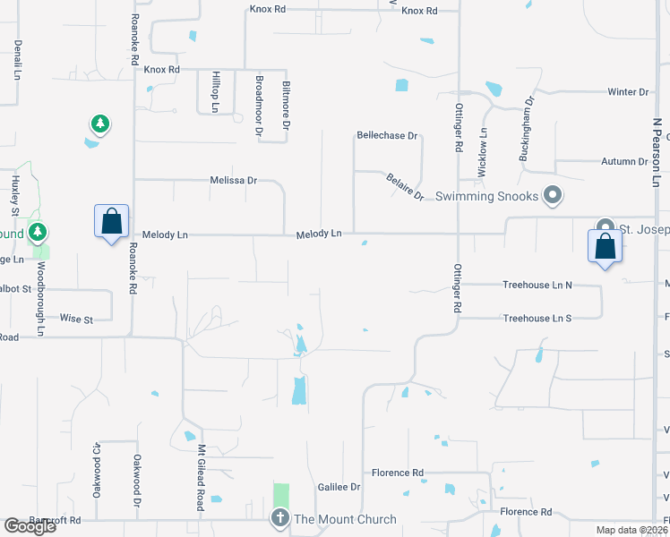 map of restaurants, bars, coffee shops, grocery stores, and more near 1381 Woods Drive in Keller