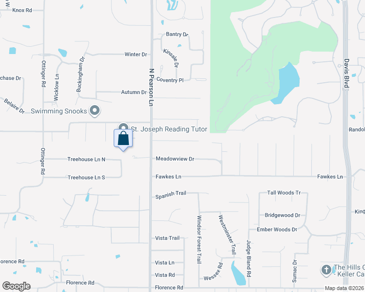 map of restaurants, bars, coffee shops, grocery stores, and more near 2024 Hickory Hollow Lane in Keller
