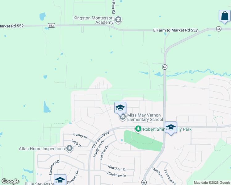 map of restaurants, bars, coffee shops, grocery stores, and more near 685-731 Prince Lane in Rockwall