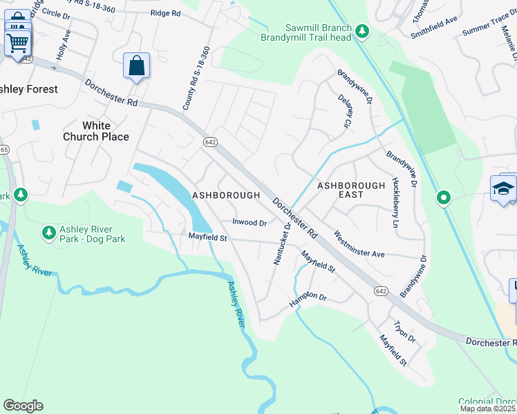 map of restaurants, bars, coffee shops, grocery stores, and more near 216 Fort Street in Summerville