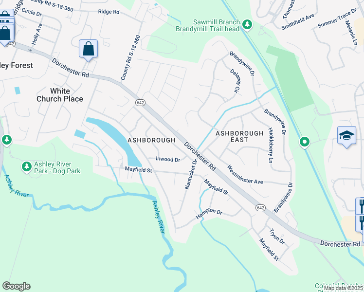 map of restaurants, bars, coffee shops, grocery stores, and more near 216 Fort Street in Summerville
