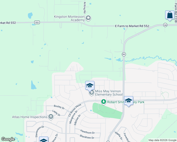 map of restaurants, bars, coffee shops, grocery stores, and more near 731 Prince Lane in Rockwall