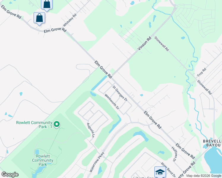 map of restaurants, bars, coffee shops, grocery stores, and more near 10806 J A Forster Drive in Rowlett