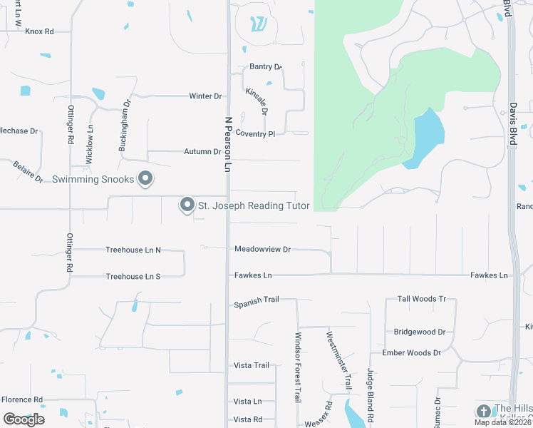 map of restaurants, bars, coffee shops, grocery stores, and more near 2024 Hickory Hollow Lane in Keller