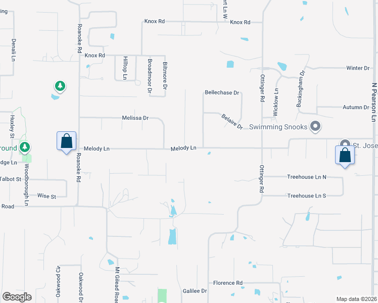 map of restaurants, bars, coffee shops, grocery stores, and more near 1381 Woods Drive in Keller