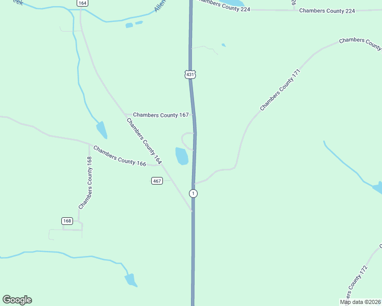 map of restaurants, bars, coffee shops, grocery stores, and more near 1086 Co Road 164 in La Fayette