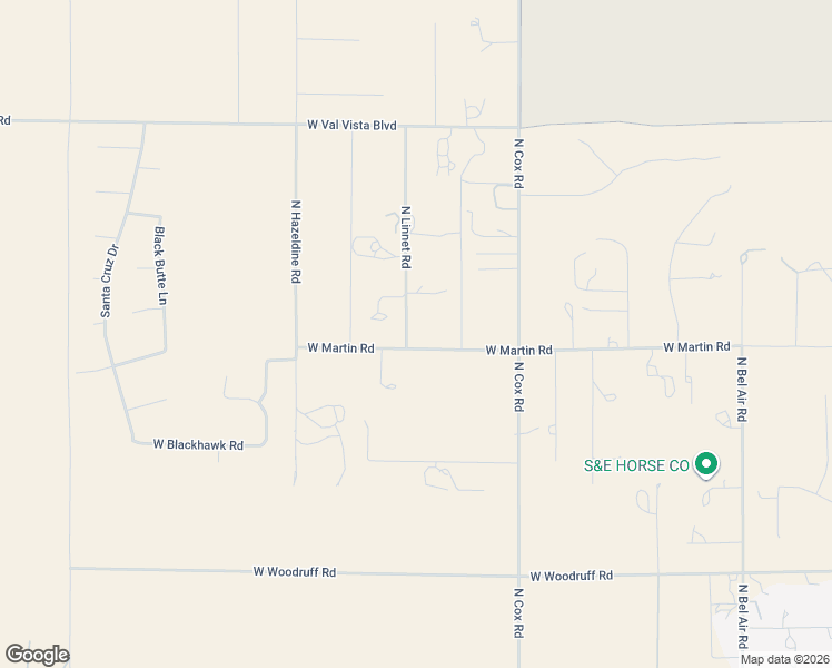 map of restaurants, bars, coffee shops, grocery stores, and more near 11556 West Martin Road in Casa Grande