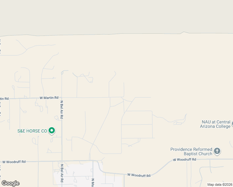 map of restaurants, bars, coffee shops, grocery stores, and more near 8961 North Bobwhite Lane in Casa Grande