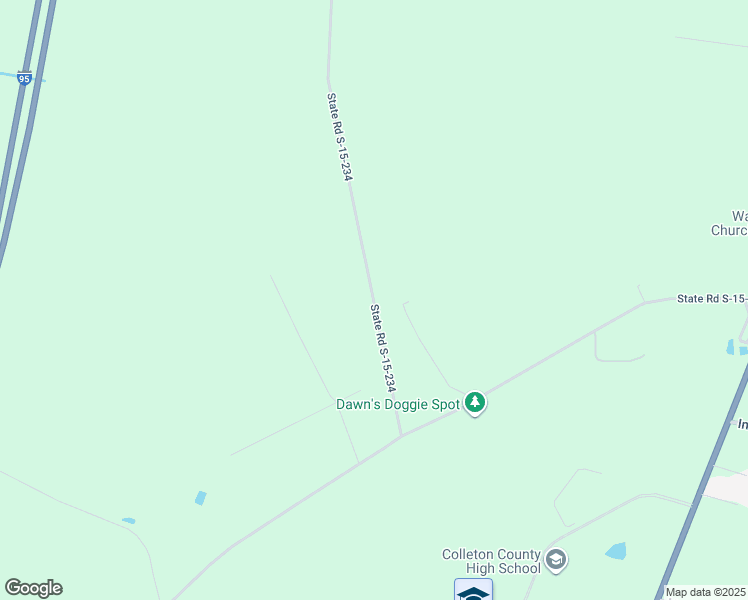 map of restaurants, bars, coffee shops, grocery stores, and more near 397 3 Mile Road in Walterboro