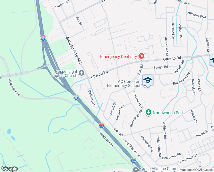 map of restaurants, bars, coffee shops, grocery stores, and more near 2891 State Road S-10-542 in Charleston