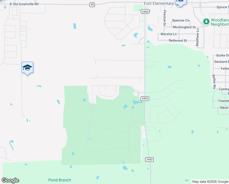 map of restaurants, bars, coffee shops, grocery stores, and more near 1813 Frio Court in Royse City