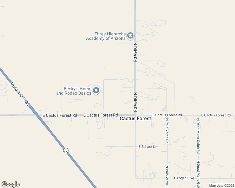 map of restaurants, bars, coffee shops, grocery stores, and more near 9108 North Diffin Road in Florence