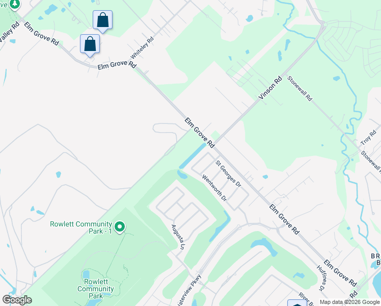 map of restaurants, bars, coffee shops, grocery stores, and more near 2990 Elm Grove Road in Wylie