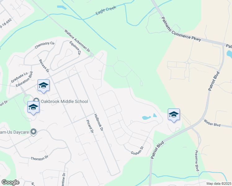 map of restaurants, bars, coffee shops, grocery stores, and more near 9670 Brandishing Road in Ladson