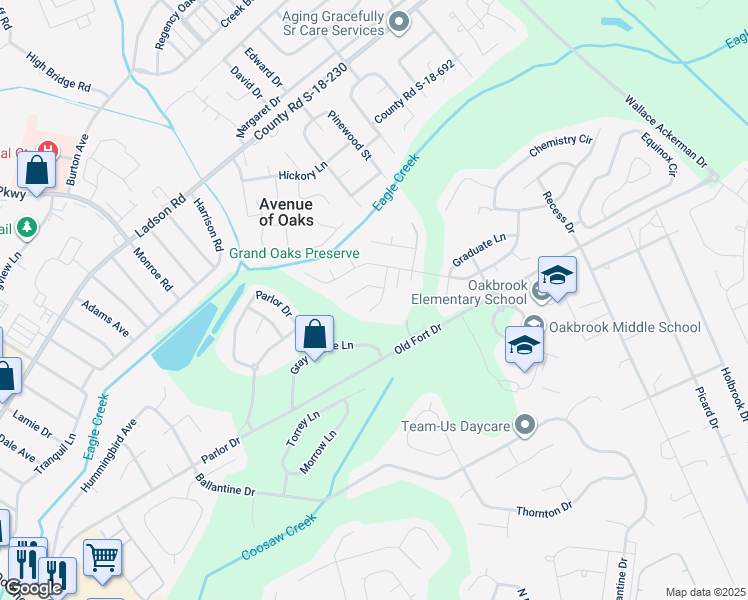 map of restaurants, bars, coffee shops, grocery stores, and more near 712 Professor Drive in Ladson
