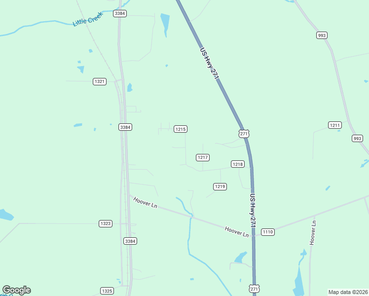 map of restaurants, bars, coffee shops, grocery stores, and more near 32 County Road 1216 in Pittsburg