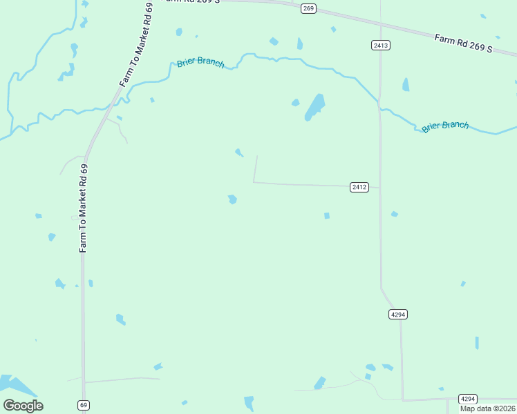 map of restaurants, bars, coffee shops, grocery stores, and more near County Road 2412 in Pickton