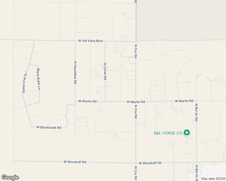 map of restaurants, bars, coffee shops, grocery stores, and more near 11556 West Martin Road in Casa Grande