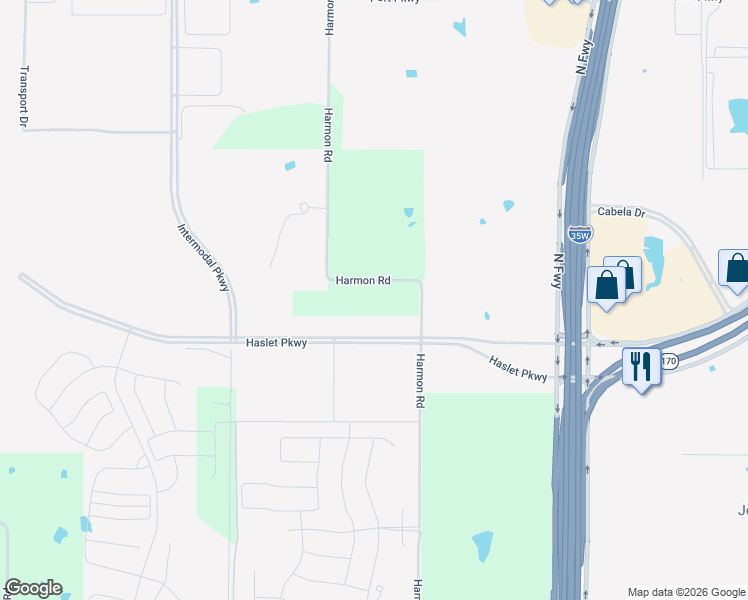 map of restaurants, bars, coffee shops, grocery stores, and more near 740 Harmon Road in Fort Worth