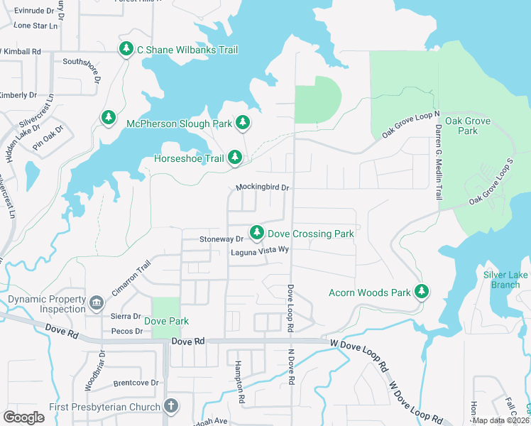 map of restaurants, bars, coffee shops, grocery stores, and more near 1423 Thistlewood Lane in Grapevine