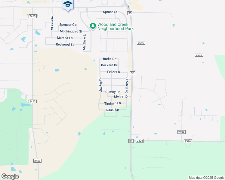 map of restaurants, bars, coffee shops, grocery stores, and more near 3289 Glorioso Drive in Royse City
